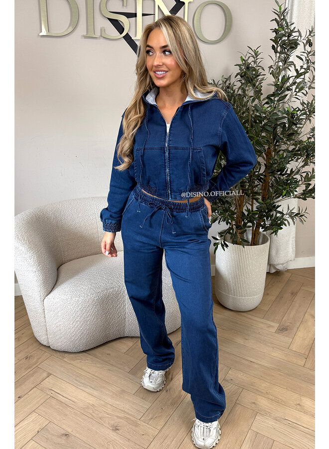 BLUE - 'CAMPBELL SET' - THE JEGGY JOGGER + VEST SET