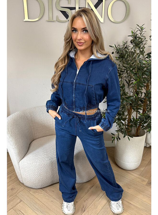 BLUE - 'CAMPBELL SET' - THE JEGGY JOGGER + VEST SET