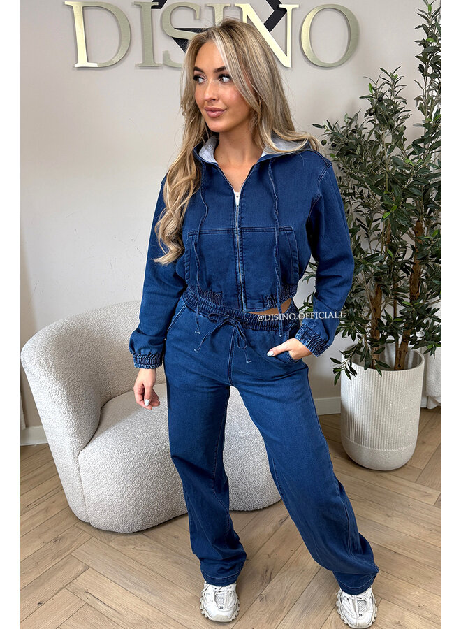 BLUE - 'CAMPBELL SET' - THE JEGGY JOGGER + VEST SET