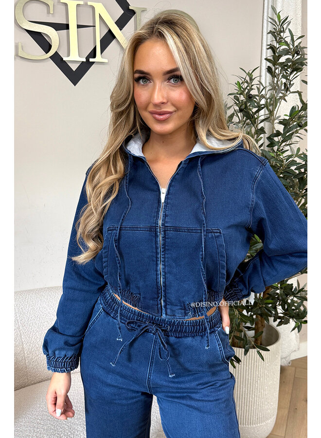 BLUE - 'CAMPBELL SET' - THE JEGGY JOGGER + VEST SET