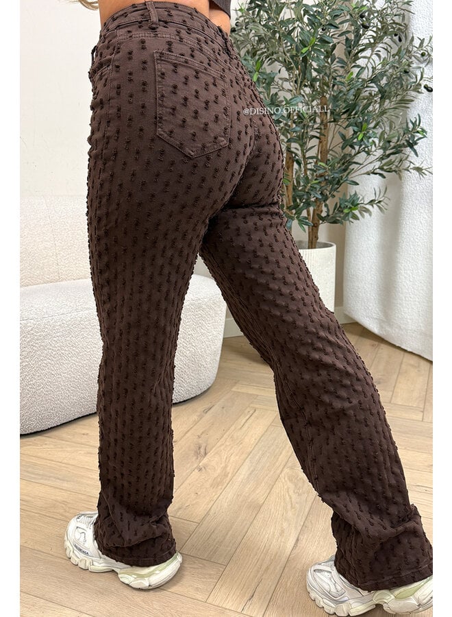 CHOCO - 'WHITNEY JEANS' - SUPER STRETCH INSPIRED RELIEF WIDE LEG JEANS