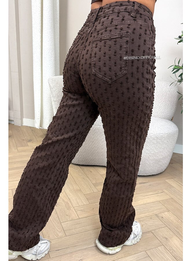 CHOCO - 'WHITNEY JEANS' - SUPER STRETCH INSPIRED RELIEF WIDE LEG JEANS