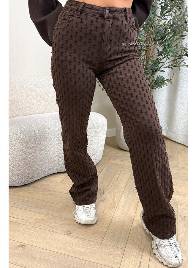 CHOCO - 'WHITNEY JEANS' - SUPER STRETCH INSPIRED RELIEF WIDE LEG JEANS