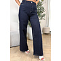 DARK BLUE - 'LIVIA JEANS' - SUPER STRETCH WIDE LEG JEANS