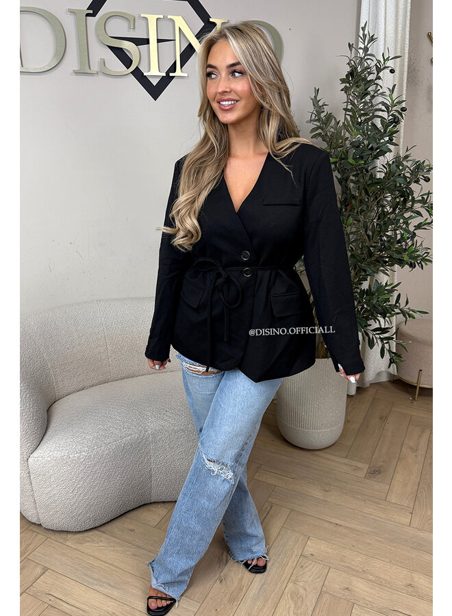 BLACK - 'NEVA BLAZER' - PREMIUM QUALITY BLAZER