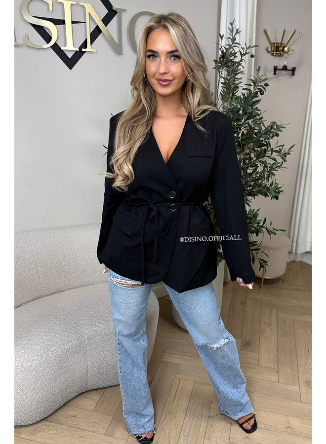 BLACK - 'NEVA BLAZER' - PREMIUM QUALITY BLAZER