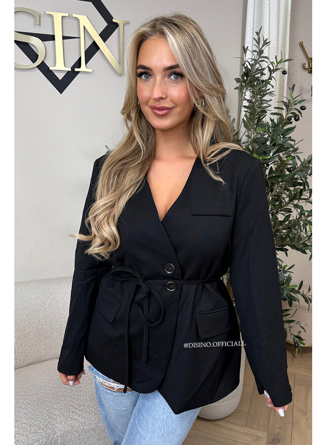 BLACK - 'NEVA BLAZER' - PREMIUM QUALITY BLAZER