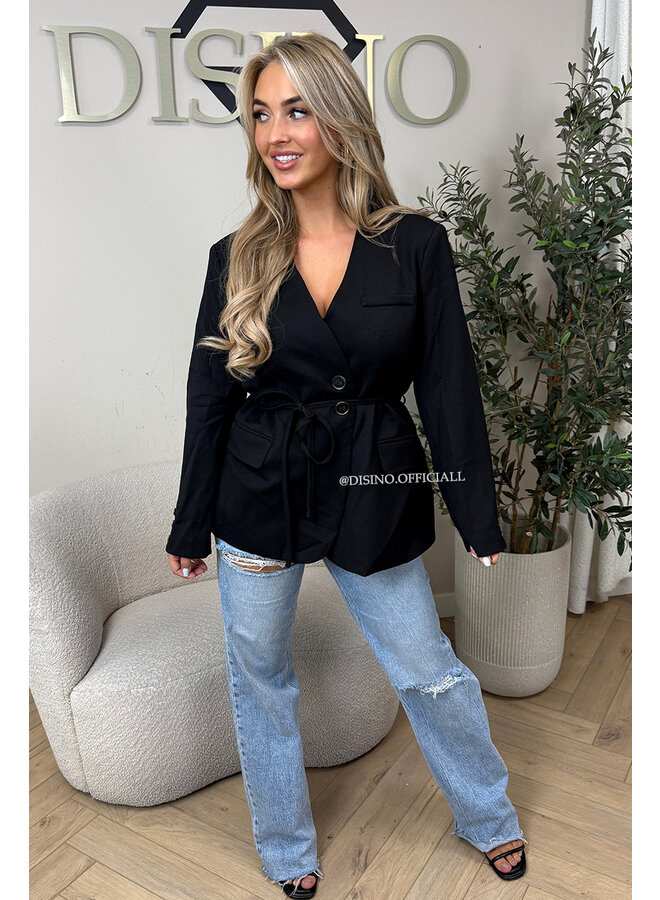 BLACK - 'NEVA BLAZER' - PREMIUM QUALITY BLAZER