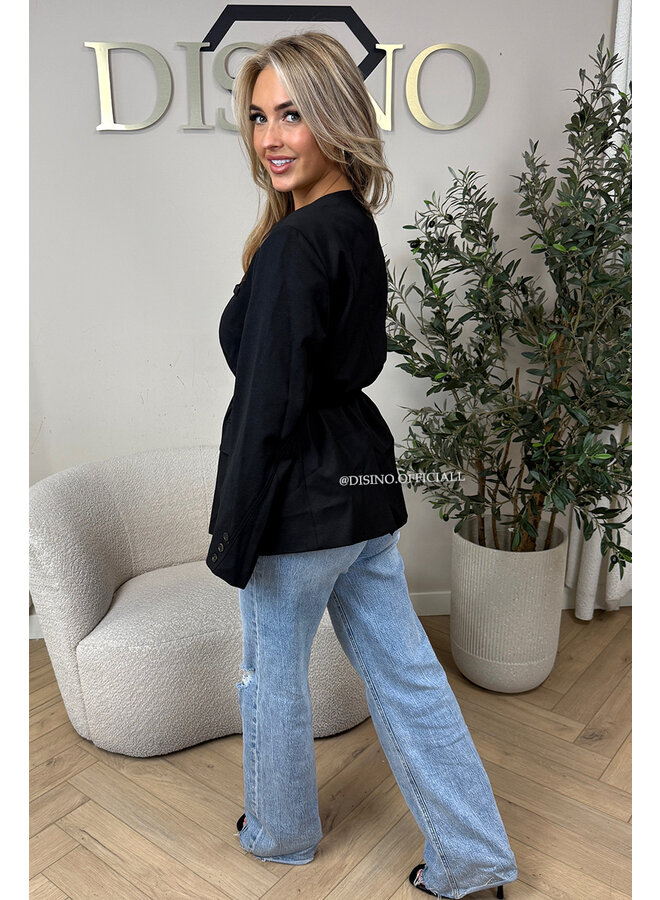 BLACK - 'NEVA BLAZER' - PREMIUM QUALITY BLAZER