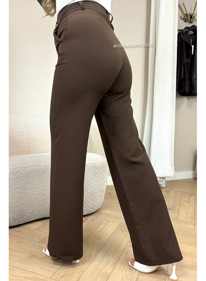 CHOCO - 'KIANA V2 PANTS' - PERFECT FIT HIGH WAIST STRAIGHT PANTALON