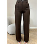 CHOCO - 'KIANA V2 PANTS' - PERFECT FIT HIGH WAIST STRAIGHT PANTALON