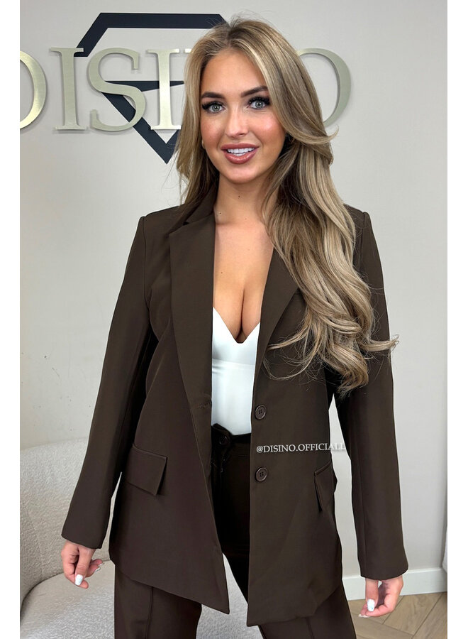 CHOCO - 'KIANA BLAZER' - PREMIUM QUALITY OVERSIZED BLAZER