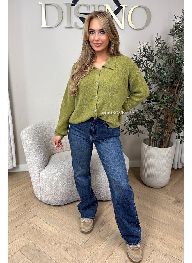 DARK BLUE - 'MEMPHIS' - PERFECT WASHING STRETCH WIDE LEG JEANS