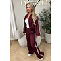 BORDEAUX - 'STRIPED JULINE SET' - ZIPPER JACKET + PANTALON SET