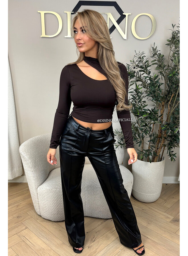 CHOCO - 'SURA TOP' - CROPPED LONG SLEEVE TOP
