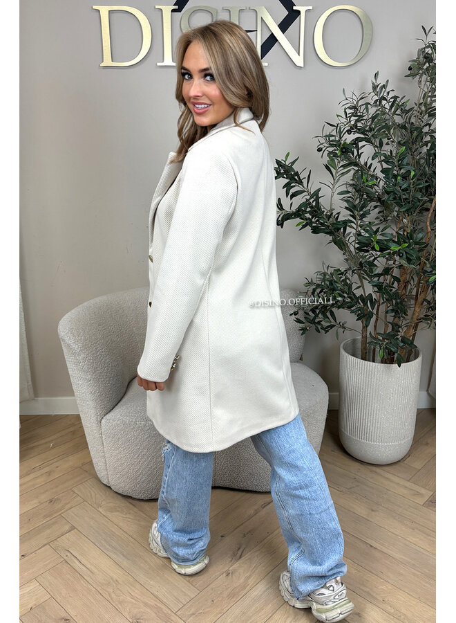 BEIGE - 'ALBA MANTEL' - PREMIUM QUALITY MANTEL JACKET