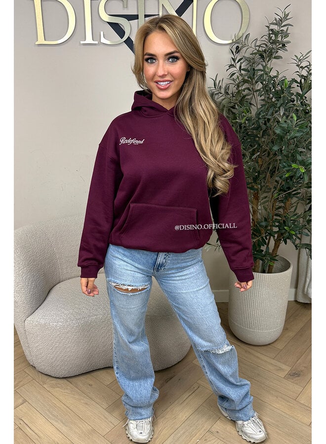 BORDEAUX - 'REDEFINED HOODIE' - PREMIUM QUALITY HOODIE