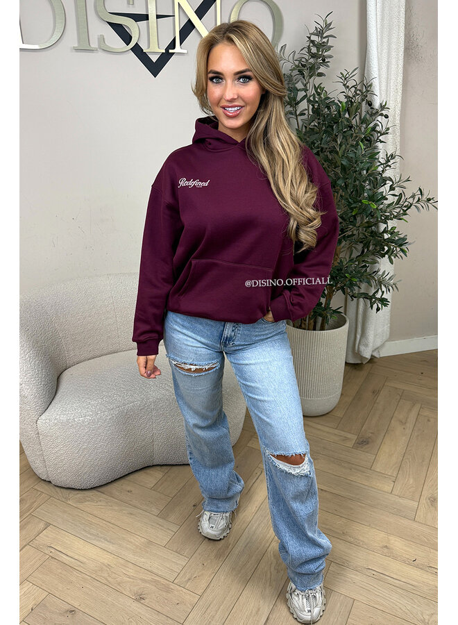 BORDEAUX - 'REDEFINED HOODIE' - PREMIUM QUALITY HOODIE