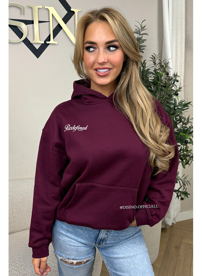 NAVY BLUE - 'AMS-LDN’ HOODIE – SUN FADED NAVY