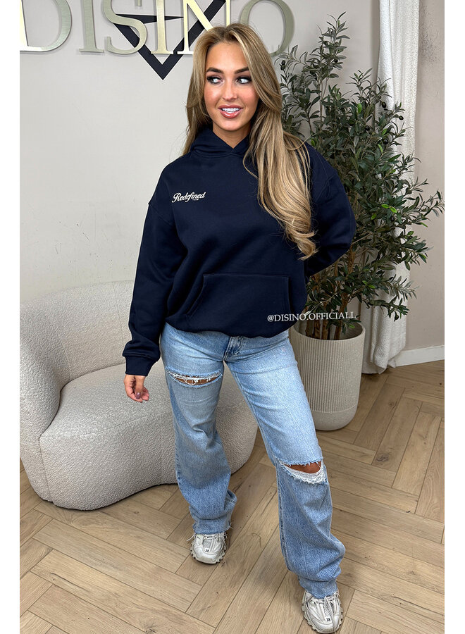 NAVY BLUE - 'REDEFINED HOODIE' - PREMIUM QUALITY HOODIE