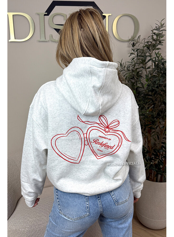 LIGHT GREY - 'REDEFINED HOODIE' - PREMIUM QUALITY HOODIE