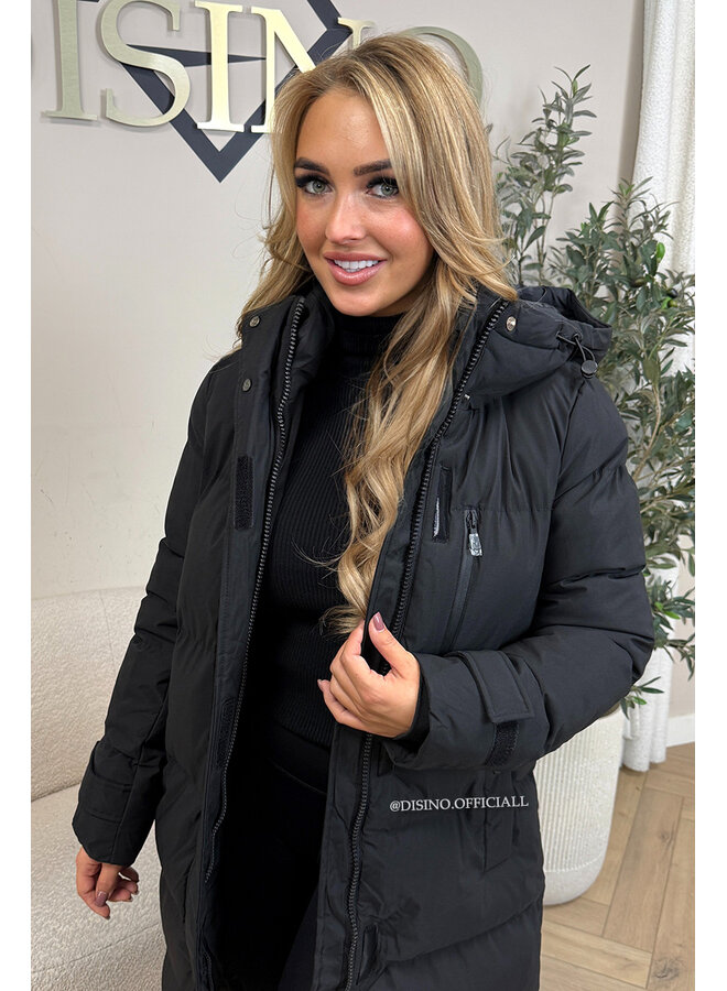 BLACK - 'ZOEY V2 COAT' - PREMIUM QUALITY WINTER COAT