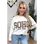 BEIGE - 'SOHO KNIT' - SOFT DESIGNER INSPIRED KNITTED SWEATER