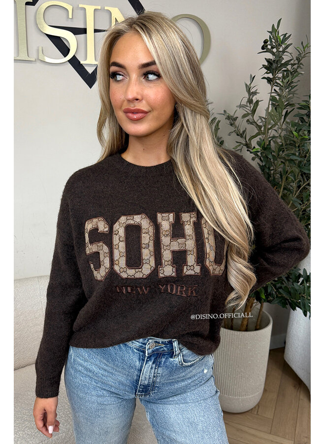 CHOCO - 'SOHO KNIT' - SOFT DESIGNER INSPIRED KNITTED SWEATER