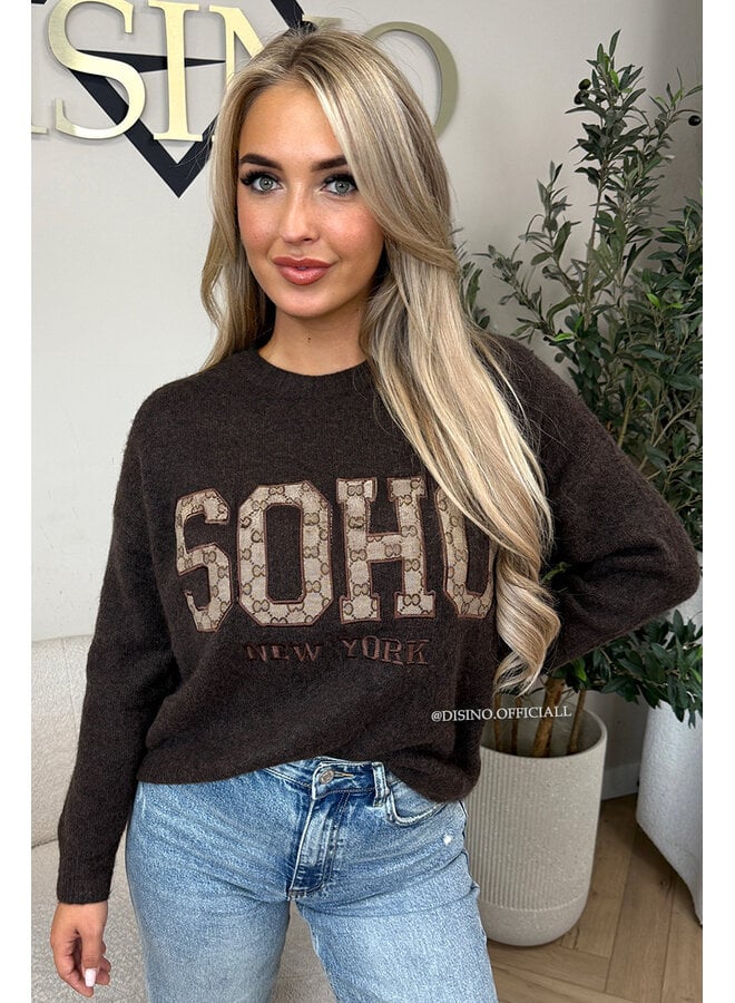 CHOCO - 'SOHO KNIT' - SOFT DESIGNER INSPIRED KNITTED SWEATER