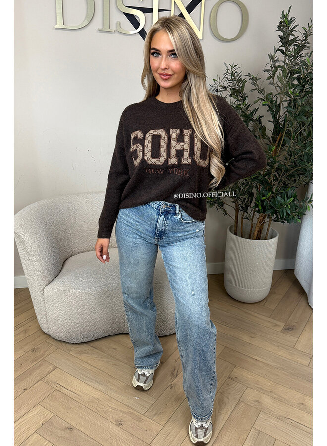CHOCO - 'SOHO KNIT' - SOFT DESIGNER INSPIRED KNITTED SWEATER