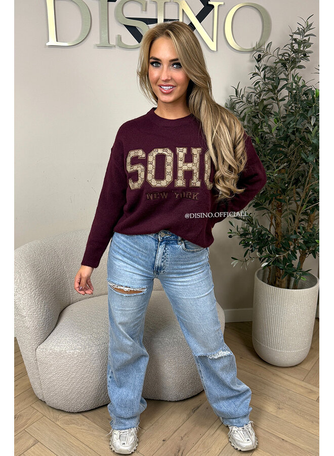 PLUM - 'SOHO KNIT' - SOFT DESIGNER INSPIRED KNITTED SWEATER