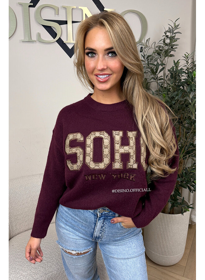 PLUM - 'SOHO KNIT' - SOFT DESIGNER INSPIRED KNITTED SWEATER