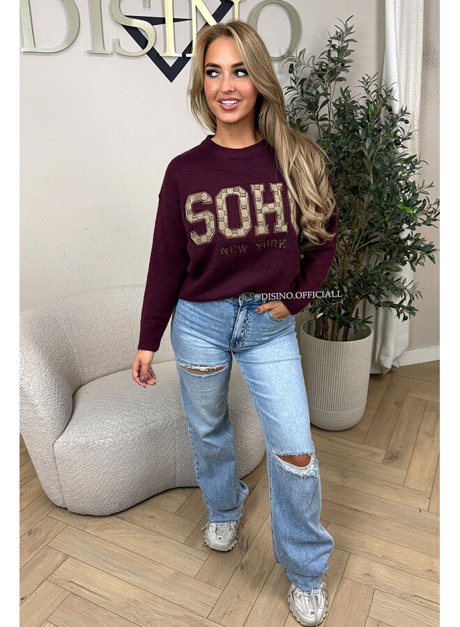 PLUM - 'SOHO KNIT' - SOFT DESIGNER INSPIRED KNITTED SWEATER