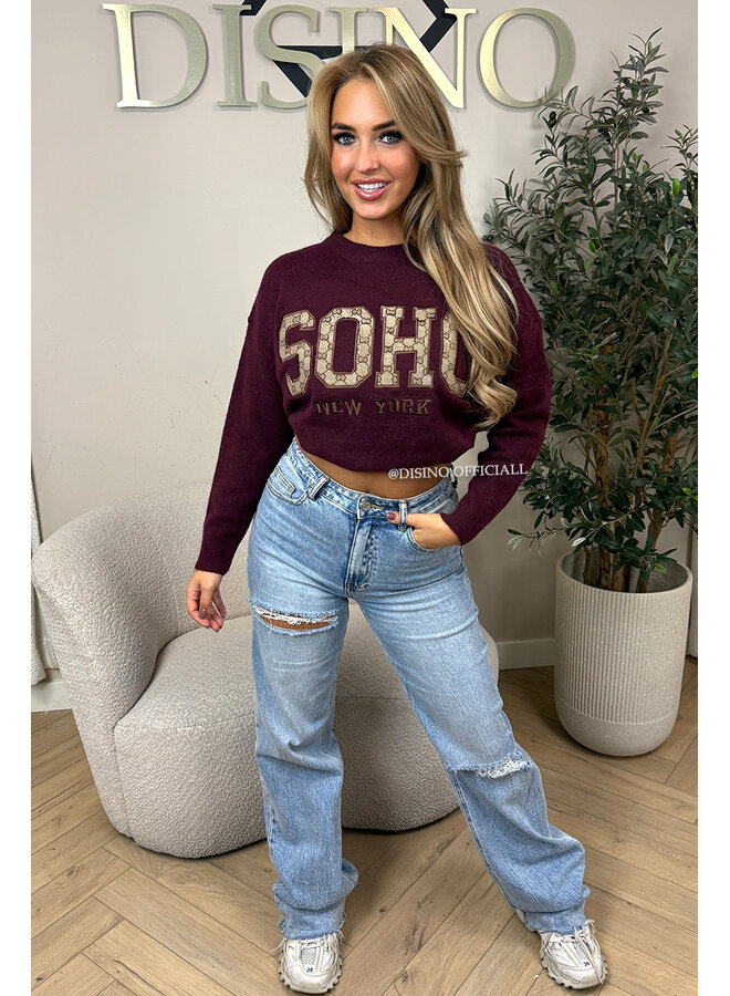 PLUM - 'SOHO KNIT' - SOFT DESIGNER INSPIRED KNITTED SWEATER