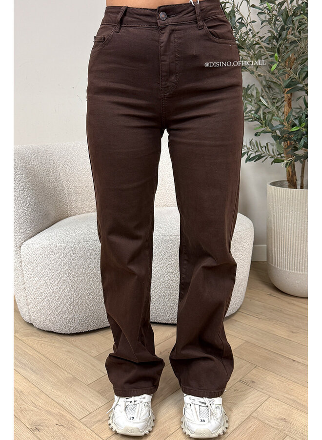 CHOCO - 'MANHATTAN' - SUPER STRETCH HIGH WAIST WIDE LEG JEANS