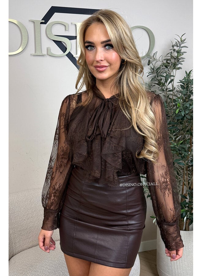 CHOCO - 'INDY BLOUSE' - RUFFLE LUREX  BLOUSE