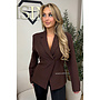 CHOCO - 'DIAMONDS VIVIENNE BLAZER' - PREMIUM QUALITY ASYMMETRIC BLAZER