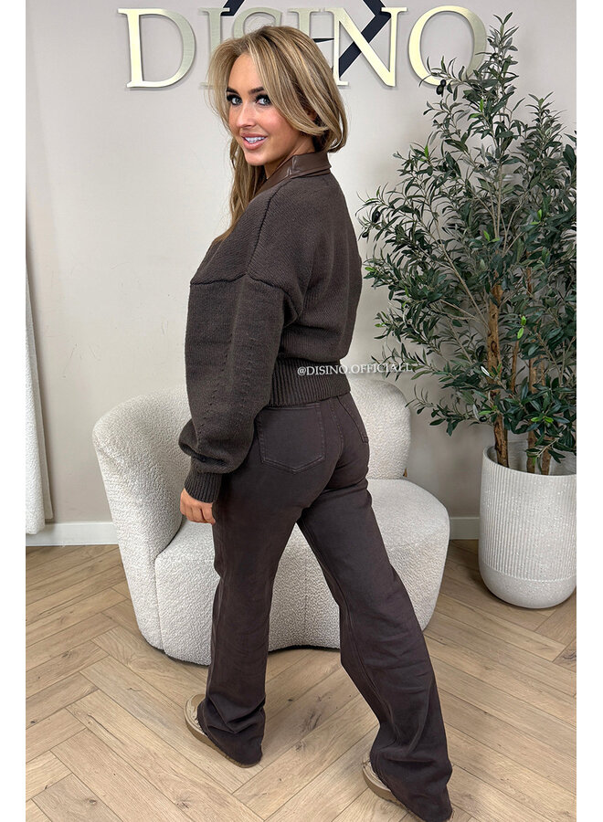 CHOCO - 'MILENA KNIT' - PREMIUM QUALITY ZIPPER KNIT