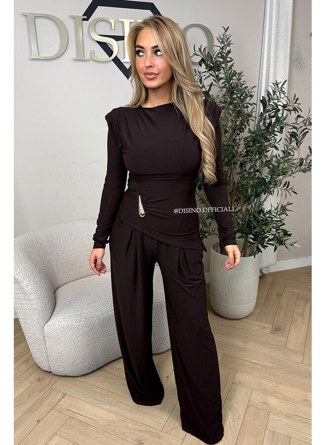 CHOCO - 'AZARA' - INSPIRED CLASSY COMFY SUIT