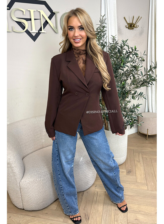 CHOCO - 'REMI TOP' - SPARKLE LACE LONGSLEEVE TOP