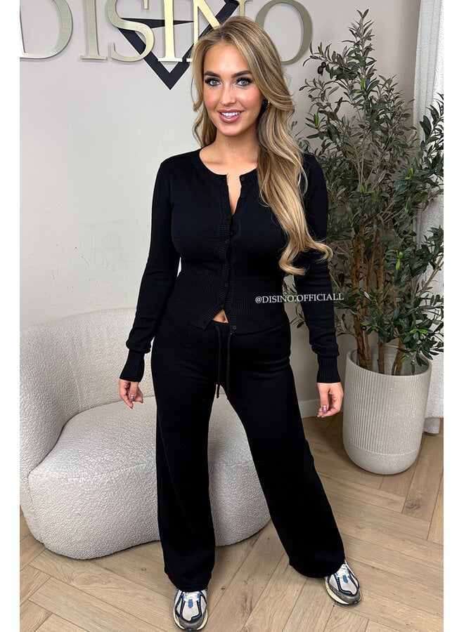 BLACK - 'JANINE PANTS' - PREMIUM QUALITY COMFY PANTS