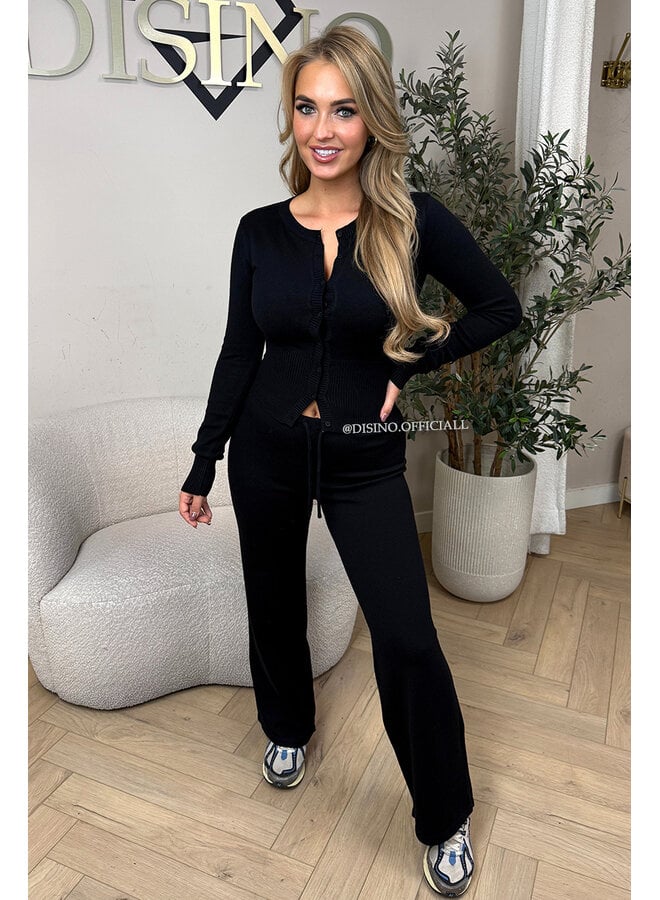 BLACK - 'JANINE PANTS' - PREMIUM QUALITY COMFY PANTS