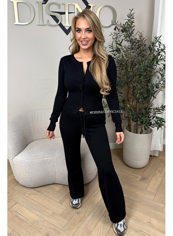 BLACK - 'JANINE PANTS' - PREMIUM QUALITY COMFY PANTS