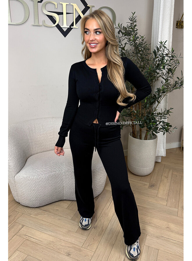 BLACK - 'JANINE PANTS' - PREMIUM QUALITY COMFY PANTS