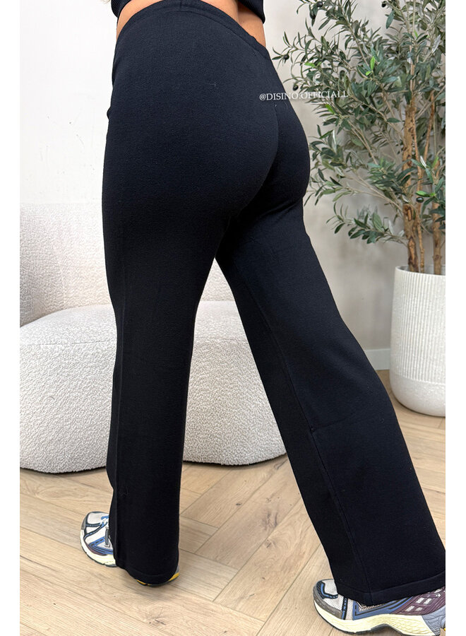 BLACK - 'JANINE PANTS' - PREMIUM QUALITY COMFY PANTS