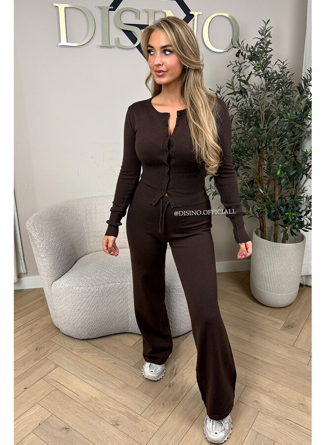 CHOCO - 'JANINE TOP' - SOFT BUTTON UP COMFY TOP