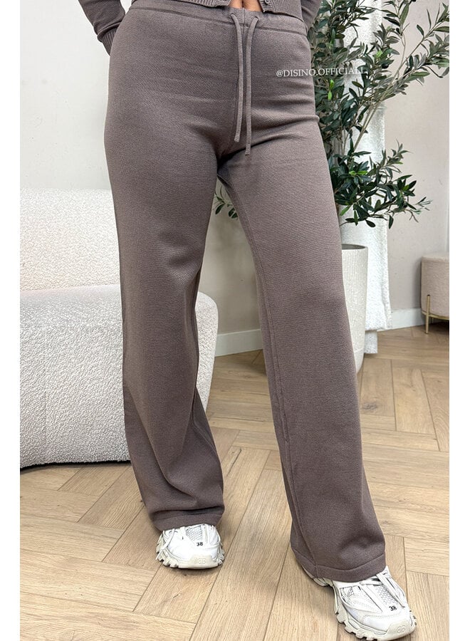 TAUPE - 'JANINE PANTS' - PREMIUM QUALITY COMFY PANTS