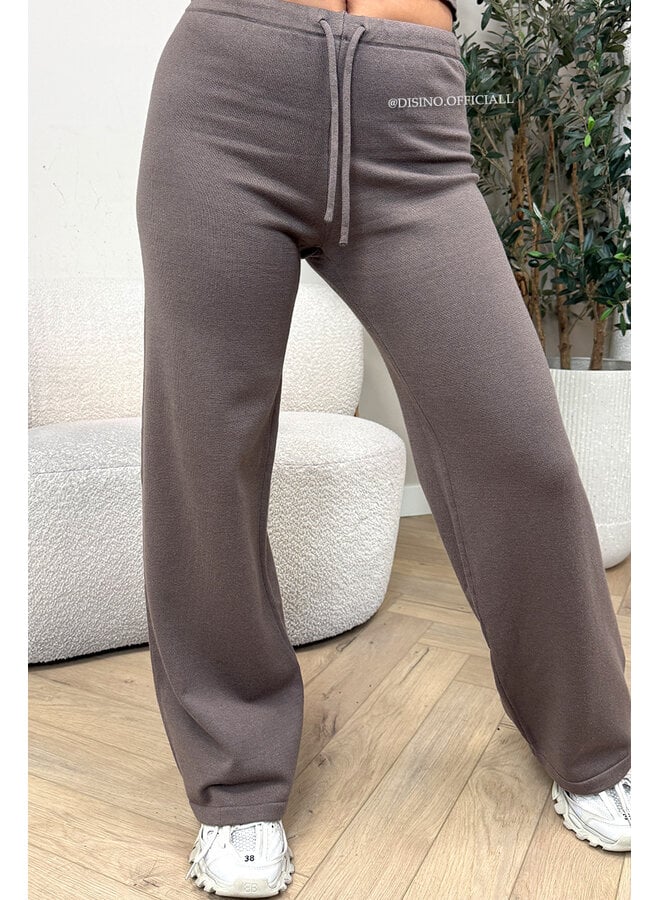 TAUPE - 'JANINE PANTS' - PREMIUM QUALITY COMFY PANTS