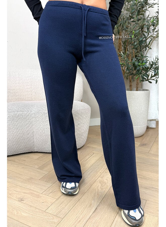 NAVY BLUE - 'JANINE PANTS' - PREMIUM QUALITY COMFY PANTS