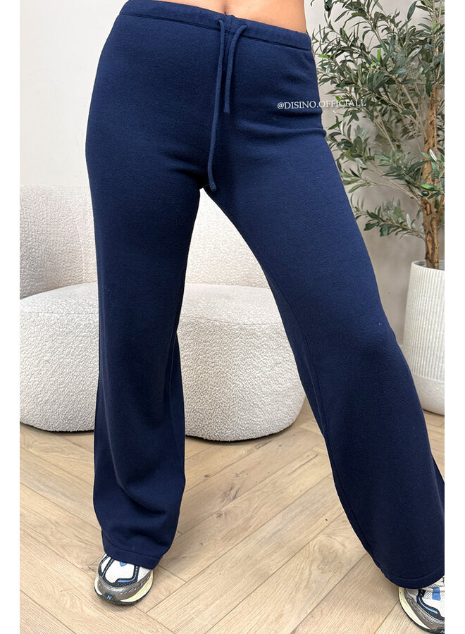 NAVY BLUE - 'JANINE PANTS' - PREMIUM QUALITY COMFY PANTS